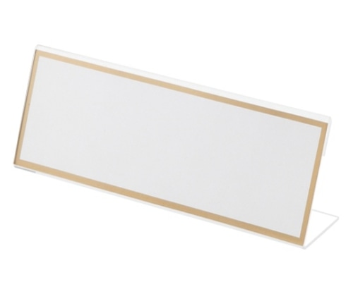 クラウン L型カード立(幅200×高73mm)厚:2mm CR-KD200-T 1個(ご注文単位1個)【直送品】