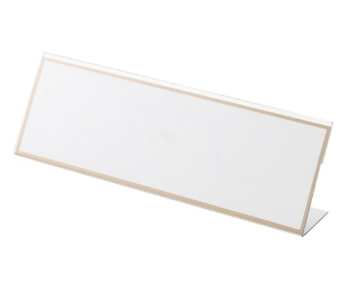 クラウン L型カード立(幅250×高83mm)厚:1mm CR-KD250P-T 1個(ご注文単位1個)【直送品】