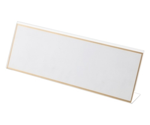 クラウン L型カード立(幅300×高103mm)厚:2mm CR-KD300-T 1個(ご注文単位1個)【直送品】