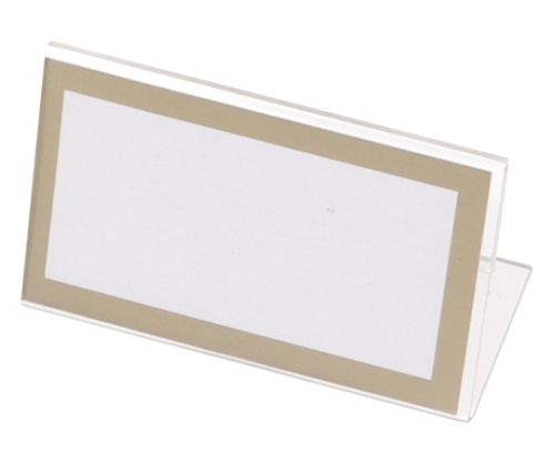 クラウン L型カード立(幅50×高33mm)厚:1mm CR-KD50P-T 1個(ご注文単位1個)【直送品】