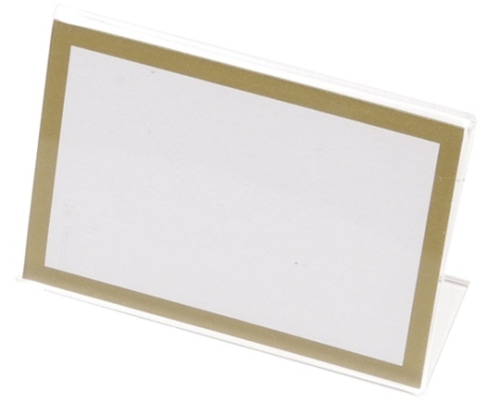 クラウン L型カード立(幅65×高48mm)厚:2mm CR-KD650-T 1個(ご注文単位1個)【直送品】