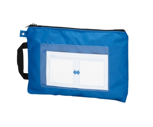 クラウン メールバッグ ブルー A4判 CR-ME04-BL 1個(ご注文単位1個)【直送品】