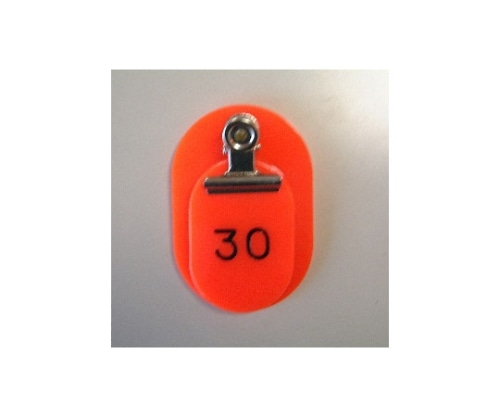 クラウン 親子札 2枚1組・スチロール製 赤 1~50番 CR-OY50-R 1箱(ご注文単位1箱)【直送品】