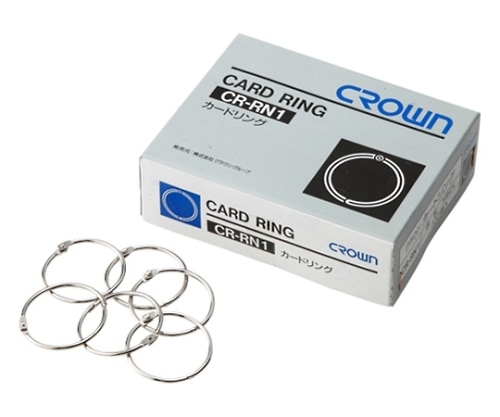 クラウン カードリング 1箱(100個入) CR-RN1-SL 1箱(ご注文単位1箱)【直送品】