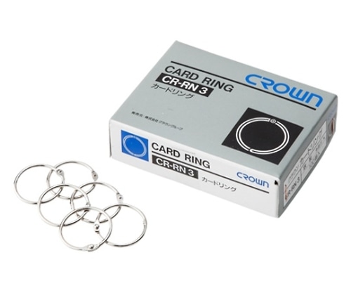 クラウン カードリング 1箱(100個入) CR-RN3-SL 1箱(ご注文単位1箱)【直送品】
