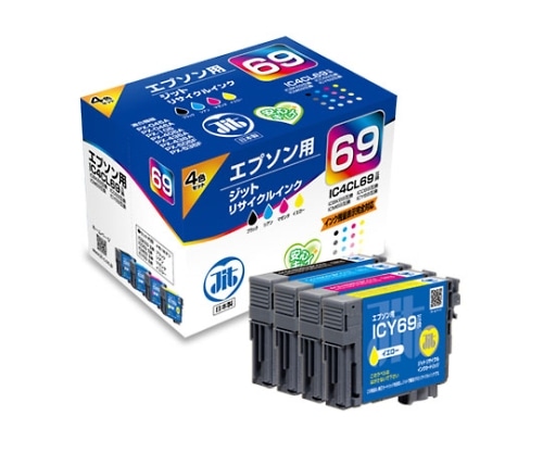 ジット インクジェットカートリッジ(インク色:4色パック) JIT-E694P 1個(ご注文単位1個)【直送品】