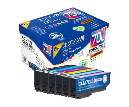 ジット インクジェットカートリッジ JIT-E70L6P 1パック(ご注文単位1パック)【直送品】