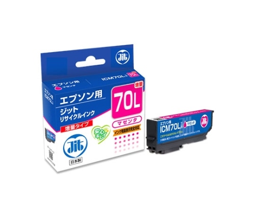 ジット インクジェットカートリッジ(インク色:マゼンタ) JIT-E70ML 1個(ご注文単位1個)【直送品】
