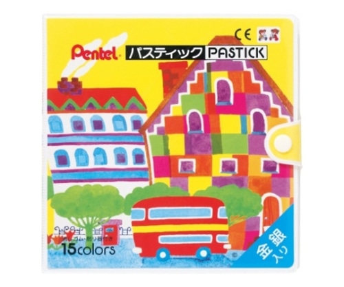 ぺんてる パスティック 15色 GC1-15 1個(ご注文単位1個)【直送品】