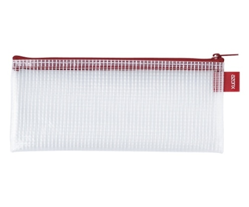 セキセイ メッシュケース[エコタイプ]レッド AZ-136E-20 1冊(ご注文単位1冊)【直送品】