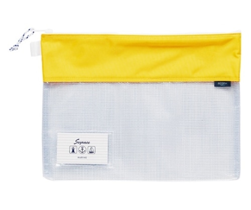 セキセイ セグレスメッシュケース イエロー AZ-2327-50 1冊(ご注文単位1冊)【直送品】