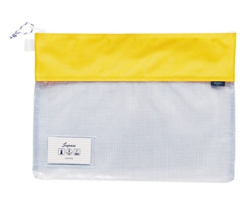 セキセイ セグレスメッシュケース イエロー AZ-2328-50 1冊(ご注文単位1冊)【直送品】