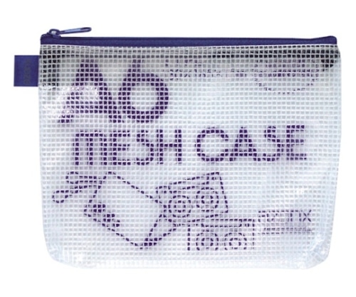 セキセイ メッシュケース[エコタイプ]ブルー AZ-40E-10 1冊(ご注文単位1冊)【直送品】