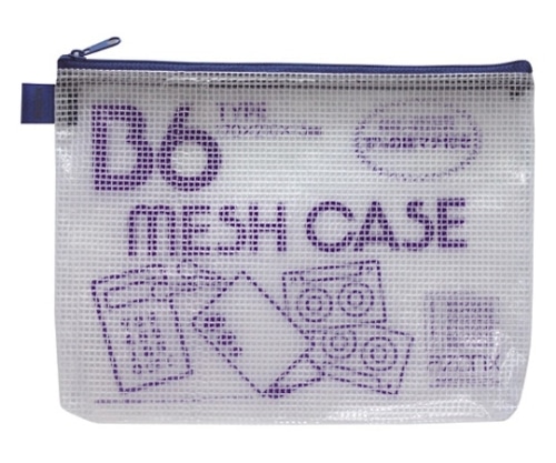 セキセイ メッシュケース[エコタイプ]ブルー AZ-50E-10 1冊(ご注文単位1冊)【直送品】