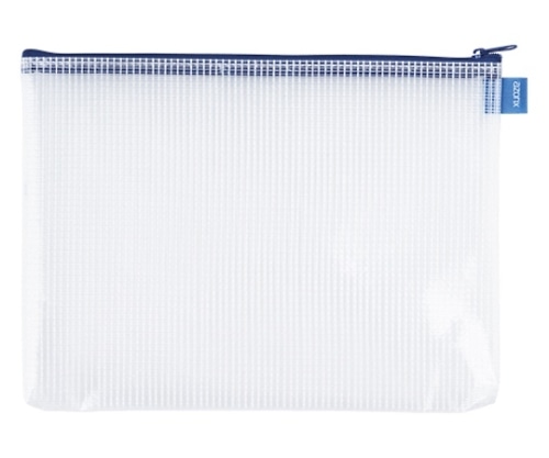 セキセイ メッシュケース[エコタイプ]ブルー AZ-55E-10 1冊(ご注文単位1冊)【直送品】