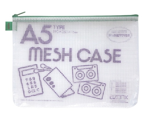 セキセイ メッシュケース[エコタイプ]グリーン AZ-55E-30 1冊(ご注文単位1冊)【直送品】