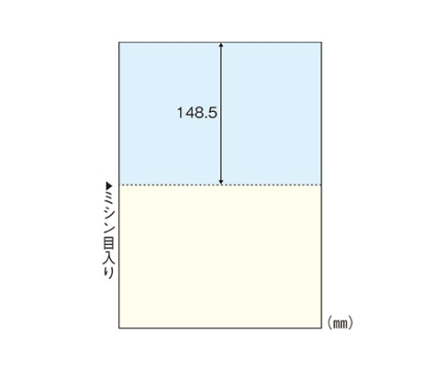 ヒサゴ マルチプリンタ帳票 A4判2面カラー FSC2010 1冊(ご注文単位1冊)【直送品】