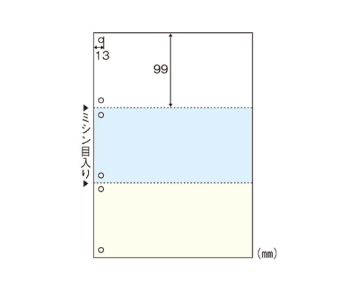 ヒサゴ マルチプリンタ帳票 A4判3面カラー FSC2080 1冊(ご注文単位1冊)【直送品】