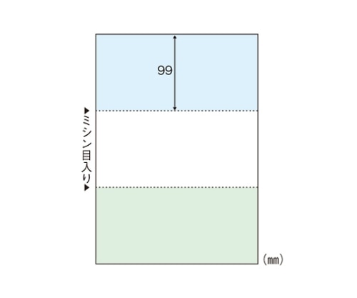 ヒサゴ マルチプリンタ帳票 A4判3面カラー FSC2081 1冊(ご注文単位1冊)【直送品】