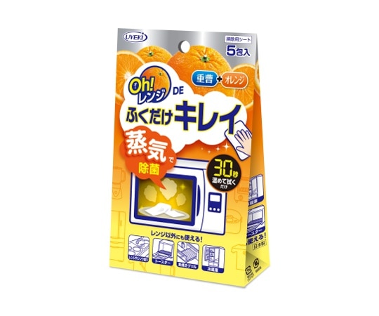 UYEKI(ウエキ) Oh!レンジ DEふくだけキレイ(5枚入) 72個入  1ケース（ご注文単位1ケース）【直送品】