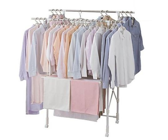 エスコ 890-1400x720x1000-1650mm 物干しスタンド EA951FD-55 1個（ご注文単位1個）【直送品】