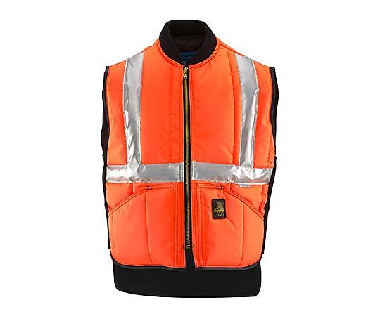 アズワン [ L] 防寒ベスト(注意色 オレンジ) EA915GA-43 1着(ご注文単位1着)【直送品】