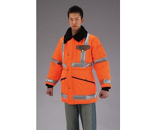 アズワン [2XL] 防寒ジャケット(注意色 オレンジ) EA915GB-45 1着(ご注文単位1着)【直送品】