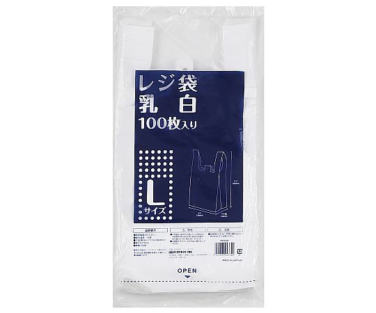 伊藤忠リーテイルリンク レジ袋 乳白L 1ケース(100枚×10袋入) IRLM-WL 1ケース（ご注文単位1ケース）【直送品】