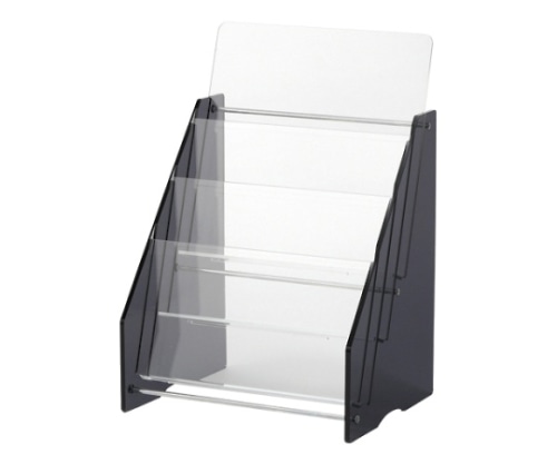 クラウン パンフレット台 アクリル製 CR-PF13-T 1個(ご注文単位1個)【直送品】