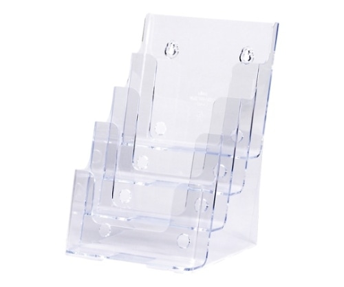 セキセイ カタログスタンド A5判タテ4段 CSD-2779-90 1個(ご注文単位1個)【直送品】