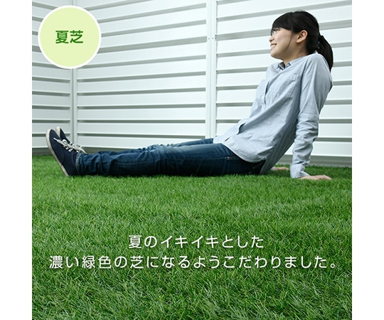 山善(YAMAZEN) 人工芝 防草シート付き 1×5m 夏芝 PS7B-B3515(GR) 1巻(ご注文単位1巻)【直送品】
