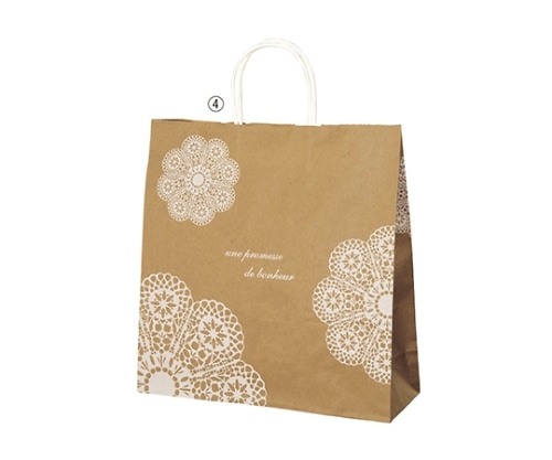 ストア・エキスプレス レースィ 手提げ紙袋 白 32×11×33 1セット(50枚入) 61-800-88-8 1セット（ご注文単位1セット）【直送品】