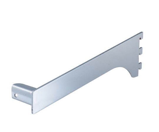 ストア・エキスプレス ミニ角バー(14×24mm角)用差し込み式ブラケット クローム 右 D30cm 61-43-11-7 1本（ご注文単位1本）【直送品】