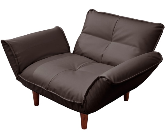セルタン 和楽の極 一人掛けソファ PVCブラウン 一人掛け A282p-595BR 1個（ご注文単位1個）【直送品】