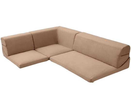 セルタン 和楽の庵 フロアソファ3点セット サイクルベージュ 三人掛け A318a-306BE 1個（ご注文単位1個）【直送品】