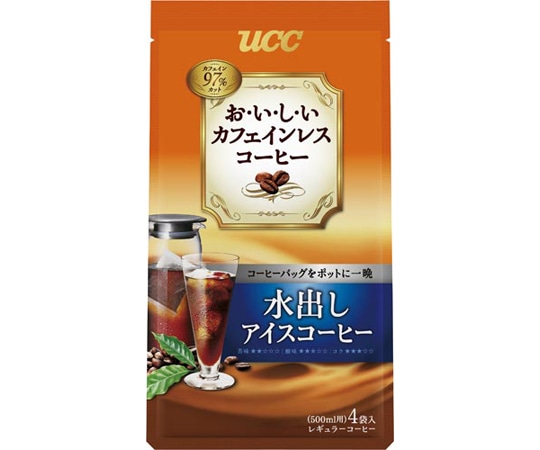 UCC カフェインレスコーヒー水出しアイスコーヒー4P 350329 1袋※軽（ご注文単位1袋）【直送品】