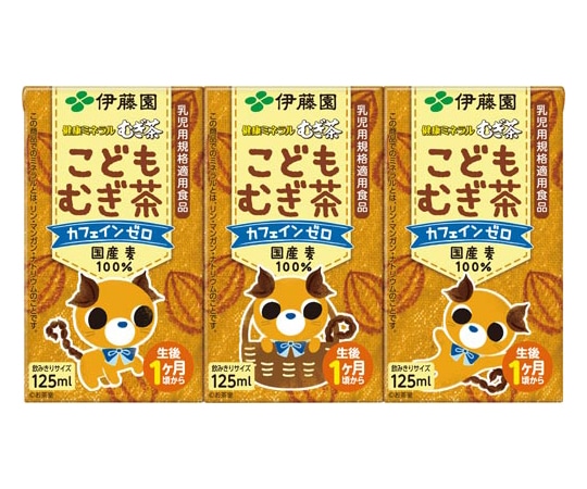 伊藤園 健康ミネラルこどもむぎ茶125mL紙パック 36本 18114 1ケース※軽（ご注文単位1ケース）【直送品】