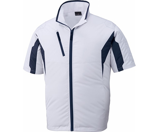 自重堂 空調服半袖ジャケット シルバー L 87070 1枚(ご注文単位1枚)【直送品】