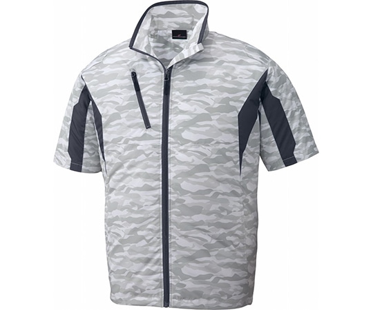 自重堂 空調服半袖ジャケット シルバーカモフラ 4L 87070 1枚(ご注文単位1枚)【直送品】