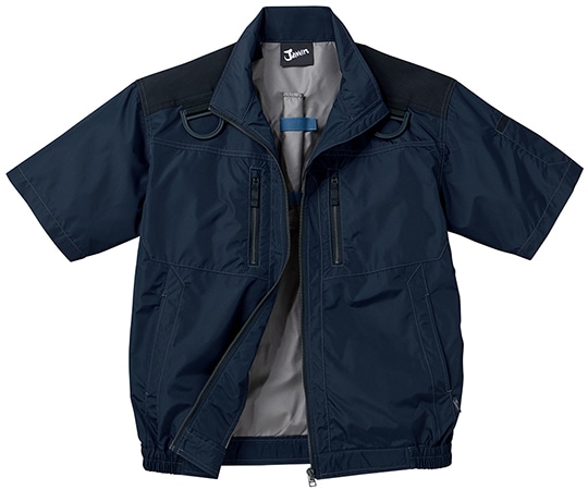 自重堂 空調服半袖ブルゾン ネービー 4L 54090 1枚(ご注文単位1枚)【直送品】