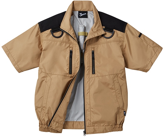 自重堂 空調服半袖ブルゾン キャメル 5L 54090 1枚(ご注文単位1枚)【直送品】