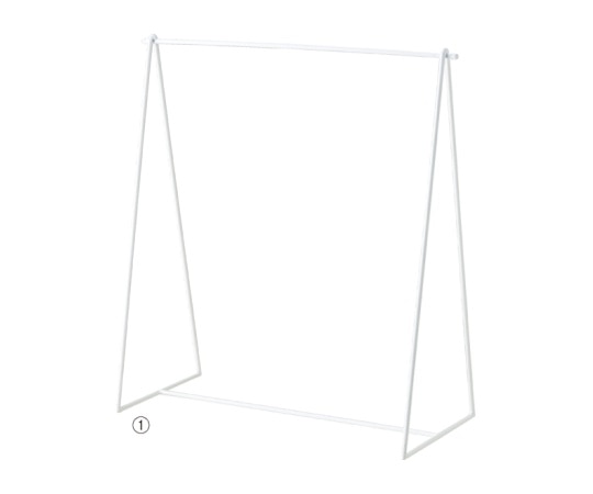 ストア・エキスプレス シンプル卓上アイアンハンガー スノーホワイト 61-425-61-2 1台（ご注文単位1台）【直送品】