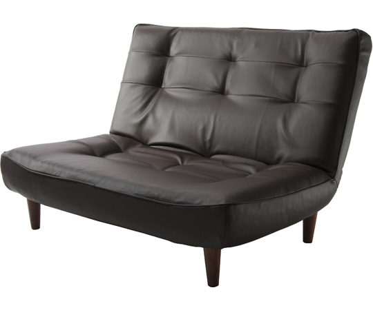 セルタン ハイバックソファ LULU-2p PVCブラウン 二人掛け A40p-595BR 1個(ご注文単位1個)【直送品】