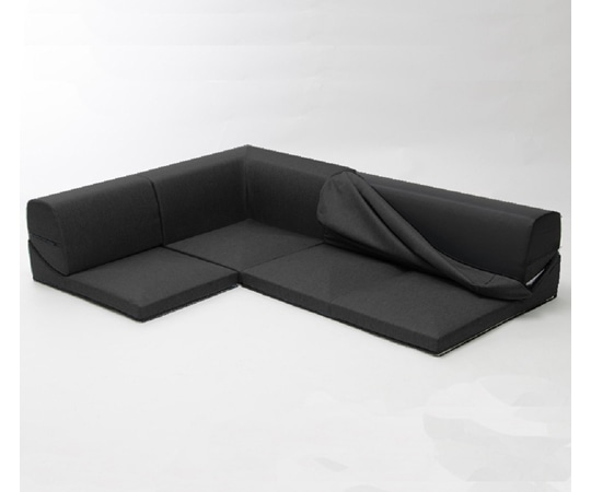 セルタン カバーが洗えるフロアソファ3点セット IMONIA ダリアンブラック A573b-564BK 1個(ご注文単位1個)【直送品】