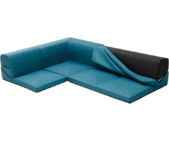 セルタン カバーが洗えるフロアソファ3点セット IMONIA タスクブルー A573b-585BL 1個(ご注文単位1個)【直送品】