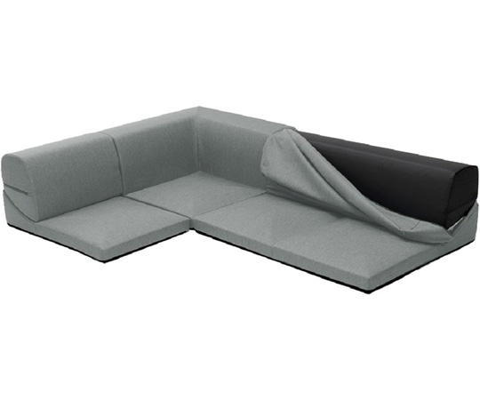 セルタン カバーが洗えるフロアソファ3点セット IMONIA タスクグレー A573b-587GRY 1個(ご注文単位1個)【直送品】