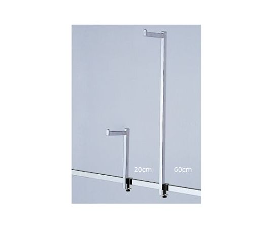 ストア・エキスプレス 角バー用 アップフック 片面用L10cm H60cm 61-45-3-2 1本（ご注文単位1本）【直送品】