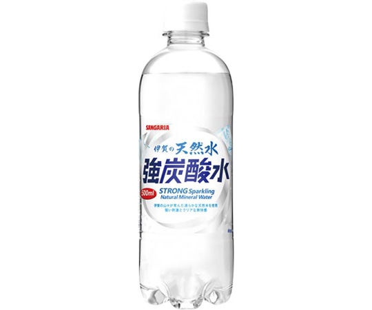 日本サンガリアベバレッジカンパニー 伊賀の天然水強炭酸水PET 500mL 24本 019141 1ケース※軽（ご注文単位1ケース）【直送品】