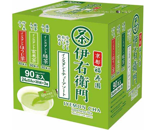 宇治の露製茶 伊右衛門 インスタントスティックアソート 90本 781211 1箱※軽（ご注文単位1箱）【直送品】