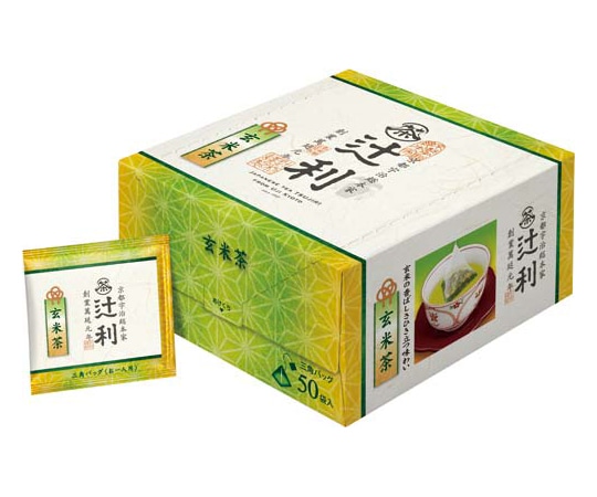 片岡物産 辻利 三角ティーバッグ 玄米茶 50バッグ 204048 1箱※軽（ご注文単位1箱）【直送品】